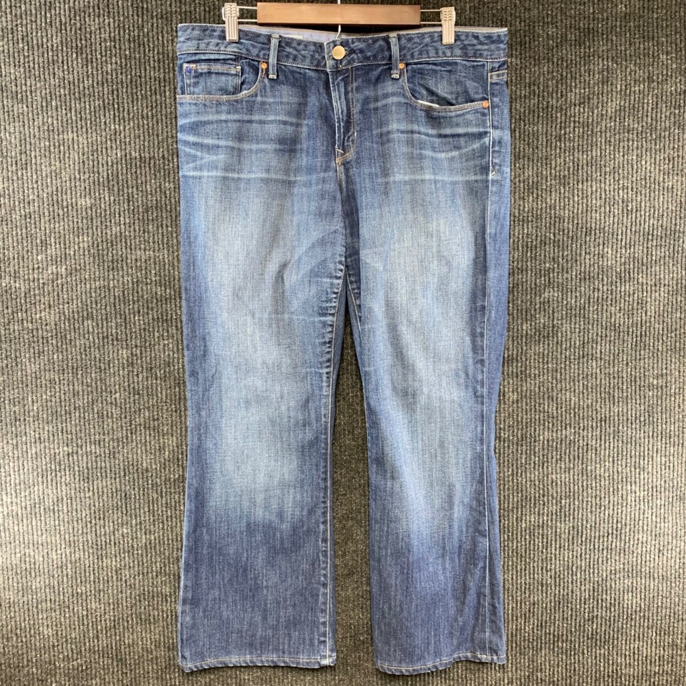 Gap Sexy Boot Jeans‎ Womens 33/16r Blue Medium Tint Stretch 1969 Denim